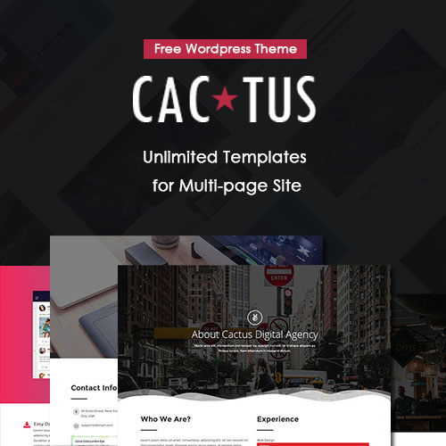 Cactus Free WordPress Theme