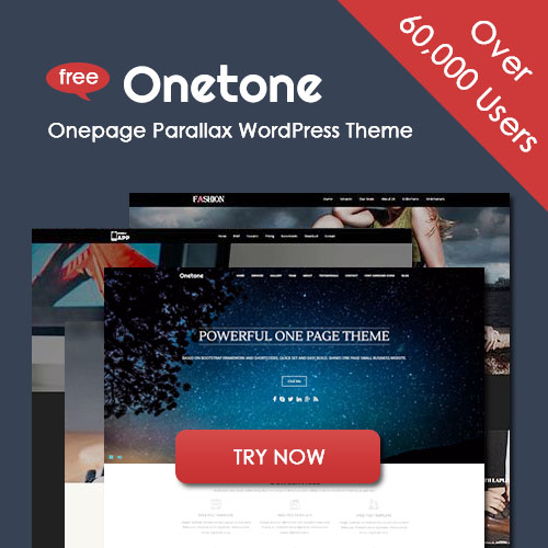 Onetone Free WordPress Theme
