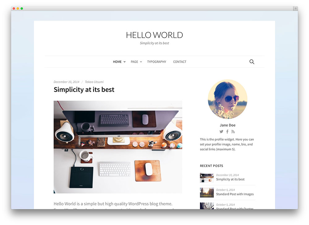 Best Personal Blog Wordpress Themes 2020 Templatemonster