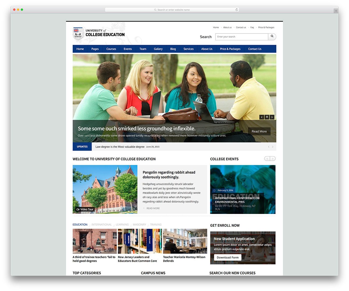 education wordpress theme uoce