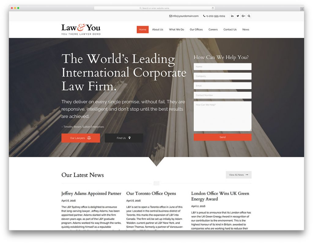 Consulting WordPress Theme You