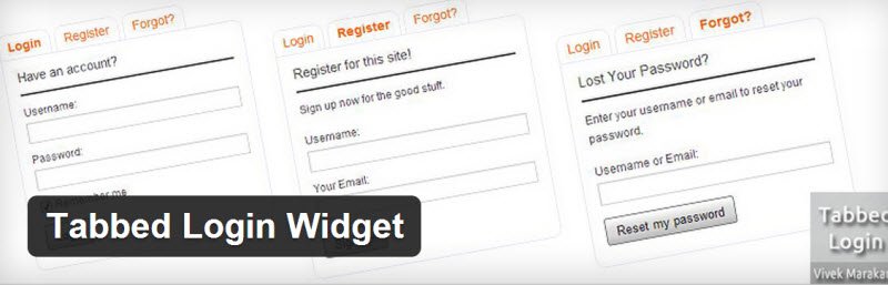 wordpress login plugin tabbed-login-widget