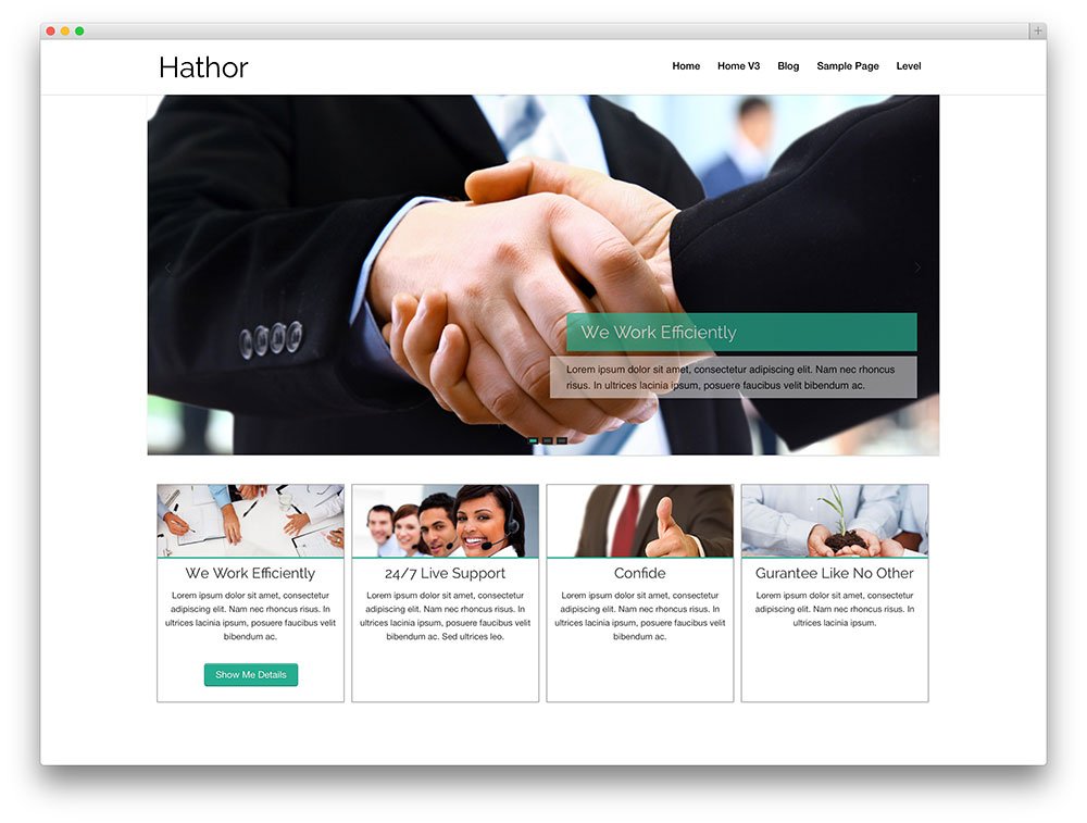 responsive free wordpress themes hathor