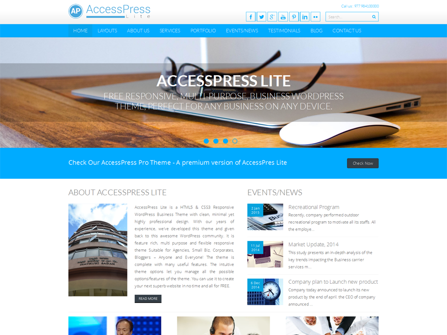 free business wordpress themes Accesspress Lite