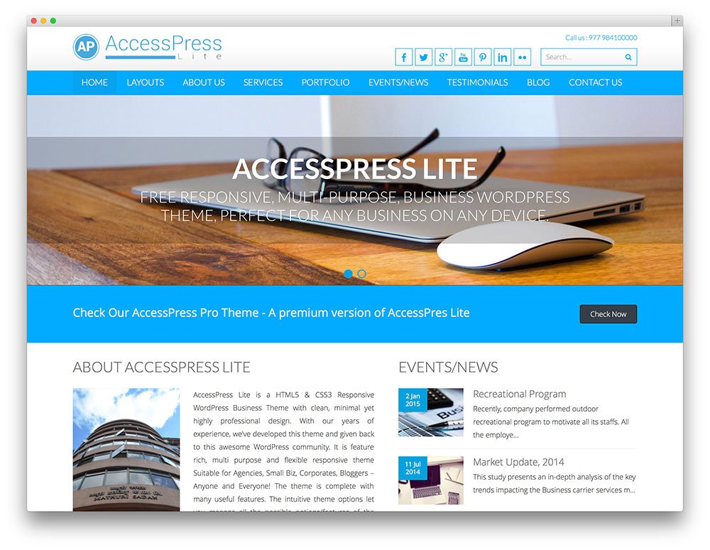 free portfolio wordpress themes accesspress