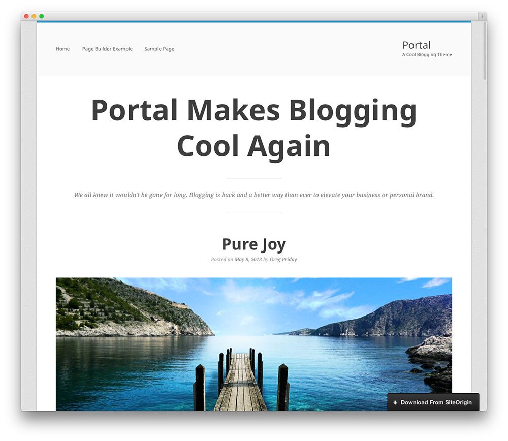 free portfolio wordpress themes portal
