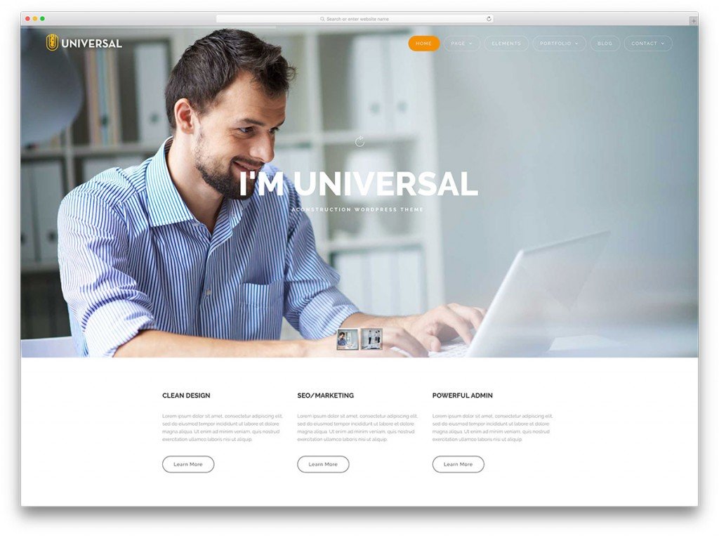 business wordpress themes universal