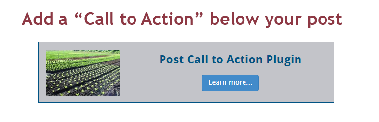 best wordpress plugins Post Call to Action